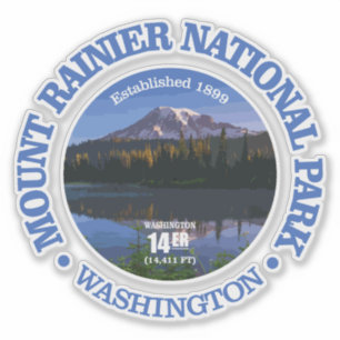 Pegatina Mount Rainier NP2