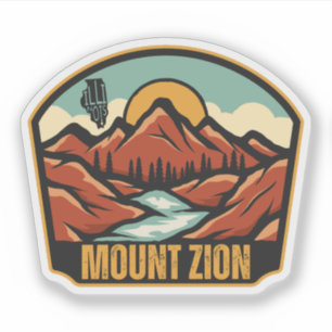 Pegatina Mount Zion, Illinois 