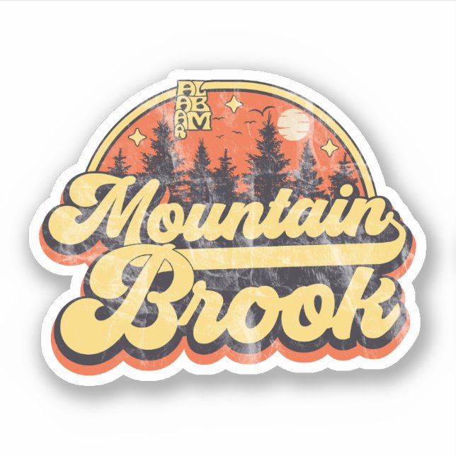 Pegatina Mountain Brook, Alabama (Anverso)