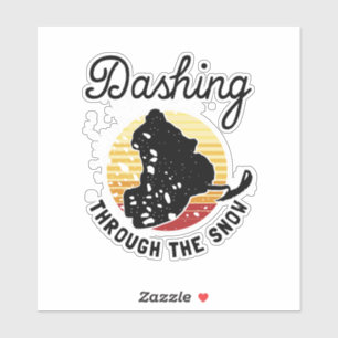 Pegatina Movilización De Nieve - Arrojando La Nieve