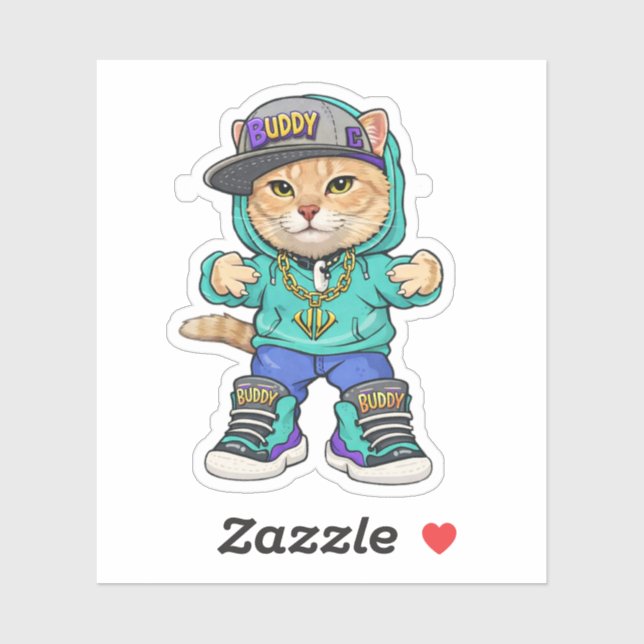 Pegatina  Mr. Buddy Sticker 💖 (Hoja)