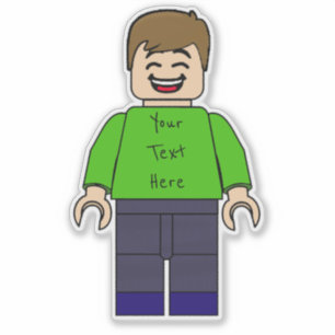 Pegatina Muchacho de encargo Minifig