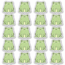 Pegatina Muchas Ranas Kawaii