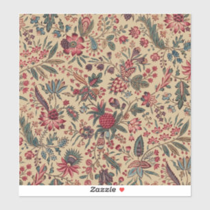 Pegatina Muebles Florales de Labor Antigua Vintage