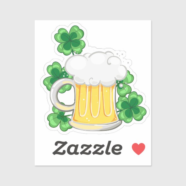 Pegatina Mugre de cerveza. Día de los Patrocinadores (Hoja)