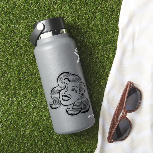 Pegatina Mujer feliz (HydroFlask Insitu)