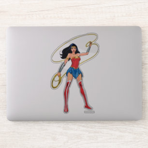 Pegatina Mujer Maravilla Con Lasso - Lucha Por La Justicia