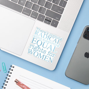 Pegatina Mujer radical cita laptop de derechos de la mujer