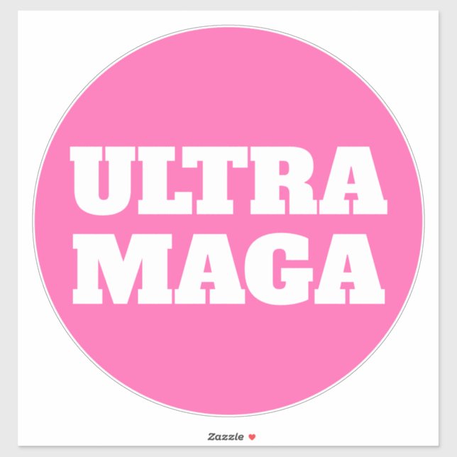 Pegatina Mujeres rosadas Ultra MAGA para Trump (Hoja)