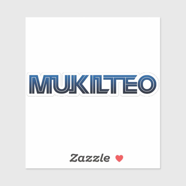 Pegatina Mukilteo WA (Hoja)