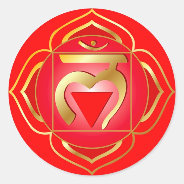 pegatina muladhara o root chakra (Anverso)
