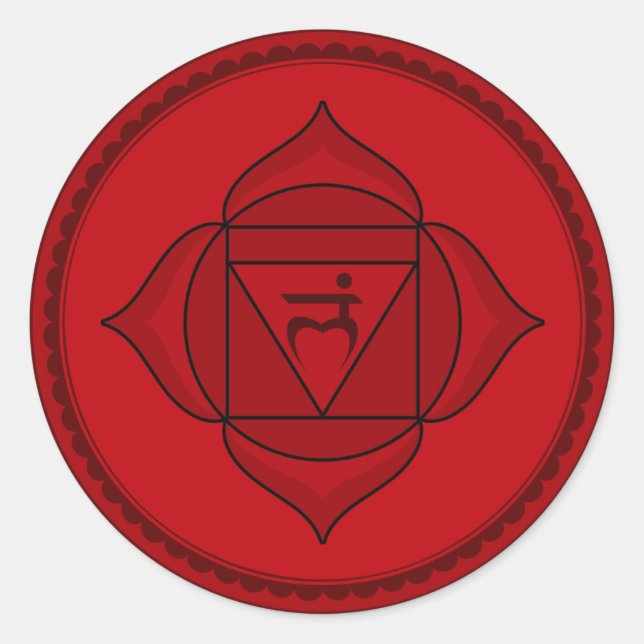 pegatina muladhara o root chakra (Anverso)