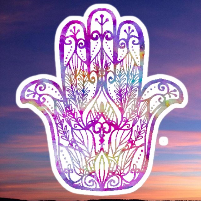 Pegatina Multicolor Hamsa (Subido por el creador)