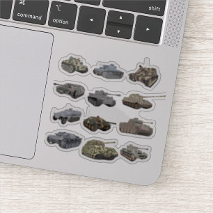 Pegatina Múltiples tanques WW2 alemanes