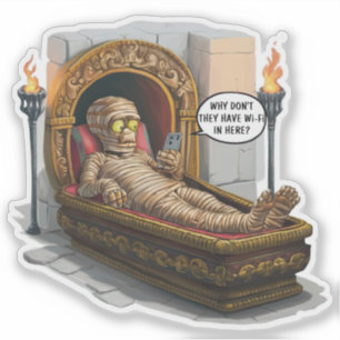 Pegatina Mummy divertida