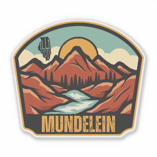 Pegatina Mundelein, Illinois  (Anverso)