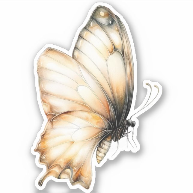 Pegatina Mundo de Hadas de Miel Dorada – Mariposas (Anverso)