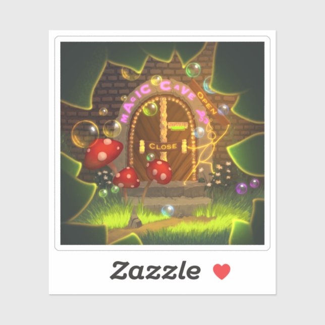 Pegatina Mundo Mágico Álbum de Recortes Sticker Cartoon Sup (Hoja)