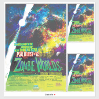 Pegatina Mundos Zombi Halloween Galaxia de Horrores