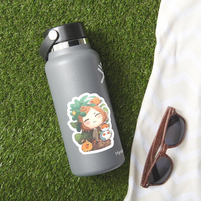 Pegatina muñeca linda (HydroFlask Insitu)
