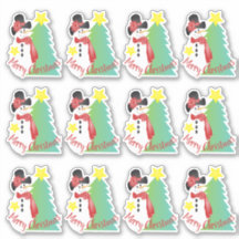 Muñeco de nieve artístico lindo