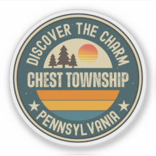 Pegatina Municipio de Chest, Pensilvania