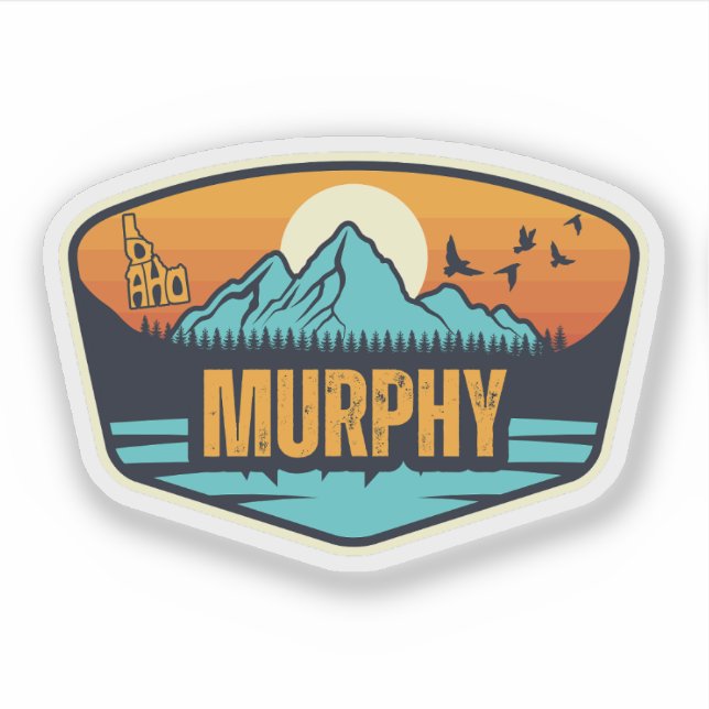 Pegatina Murphy, Idaho (Anverso)