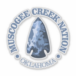 Pegatina Muscogee Creek Nation (punta de flecha)
