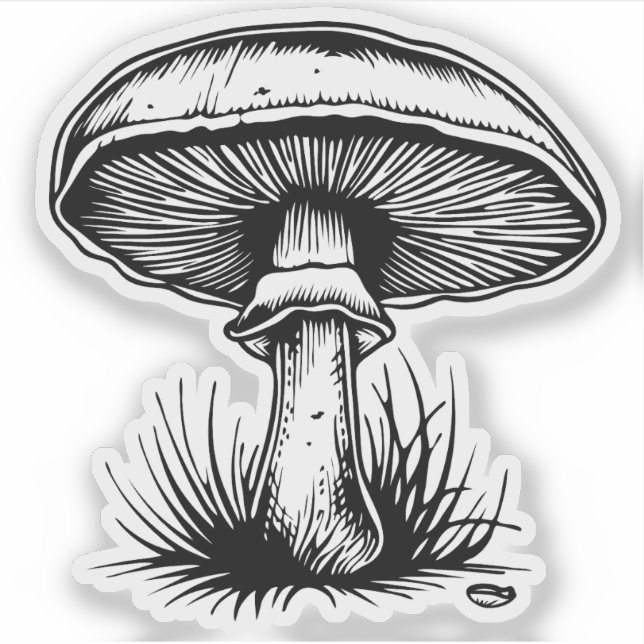 Pegatina Mushroom (Anverso)