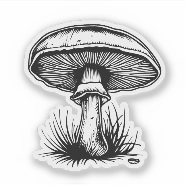 Pegatina Mushroom (Anverso)