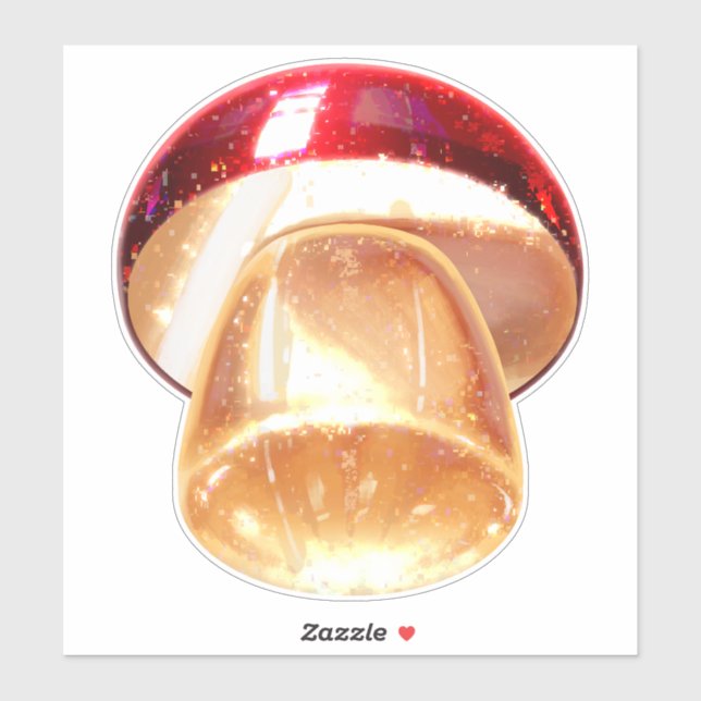 Pegatina Mushroom sticker red modern  (Hoja)