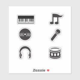 Pegatina Music Stickers