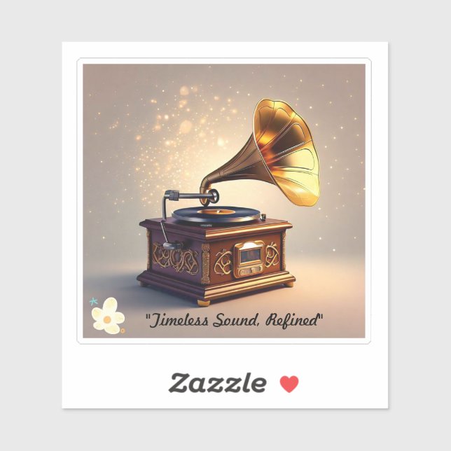 Pegatina "Música clásica elegante" (Hoja)