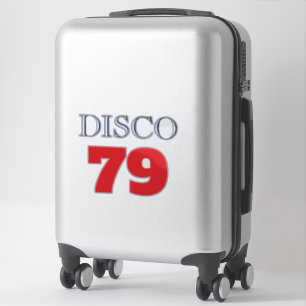 Pegatina Música de Entretenimiento Disco 79 Pop Art Retro