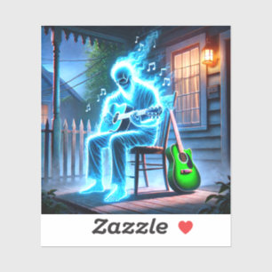 Pegatina Músico fantasma