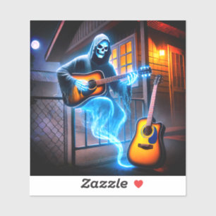 Pegatina Músico fantasma