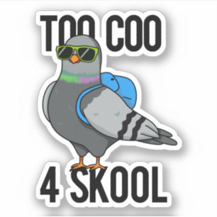Pegatina Muy Coño 4 Skool Funny Guay Pigeon Pun