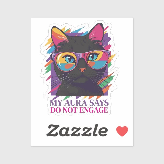 Pegatina My Aura Says Sticker (Hoja)