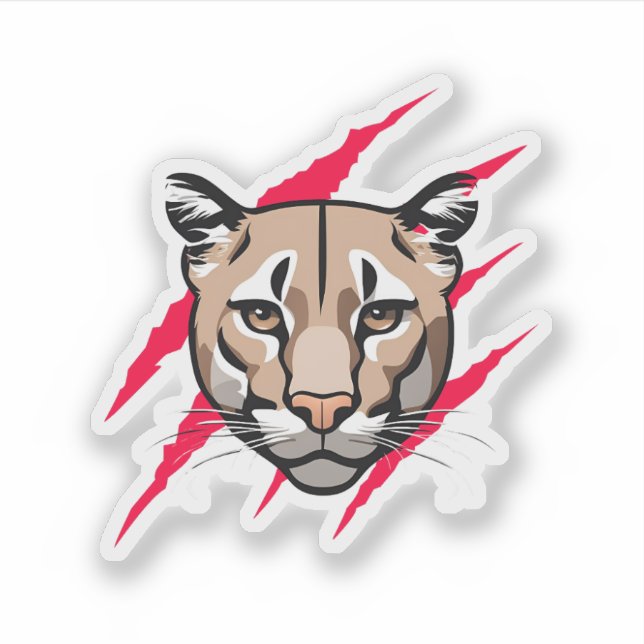Pegatina My Cougar sticker (Anverso)