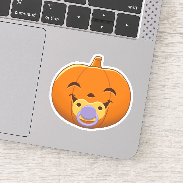 Pegatina My First Halloween Pacifier Pumpkin (Detalle)
