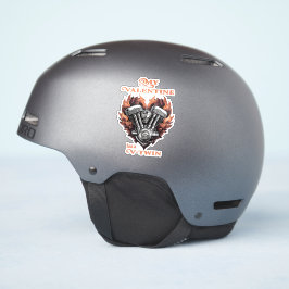 Pegatina My Valentine has a V-Twin, Biker style