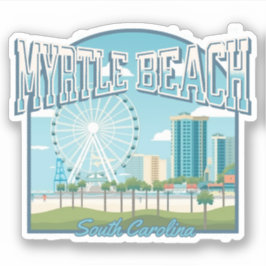 Pegatina Myrtle Beach, Carolina del Sur