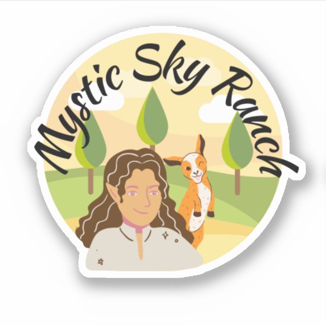 Pegatina Mystic Sky Ranch (Anverso)