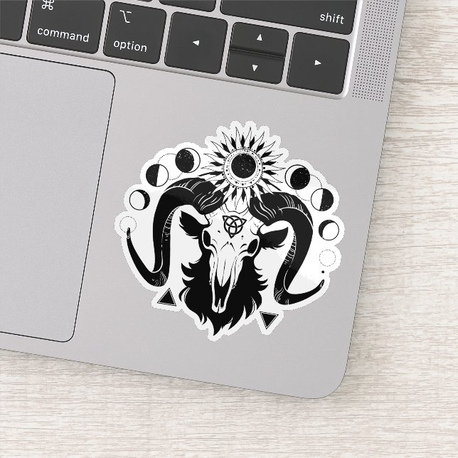 Pegatina Mystical goat sticker (Detalle)