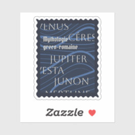 Pegatina mythologie greco-romaine bleu