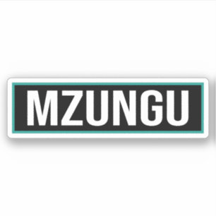 Pegatina Mzungu