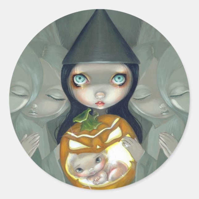 pegatina "Nacido de una calabaza" (Anverso)