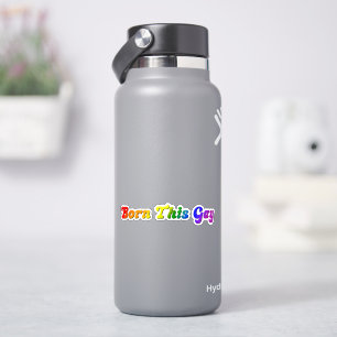Pegatina Nacido Gay – Orgullo LGBTQ+ Arcoíris Audaz