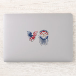 Pegatina Nacido para ser libertad   4"x 4"- Transparente br