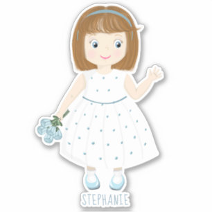 Pegatina Nacimiento de Little Wildflower